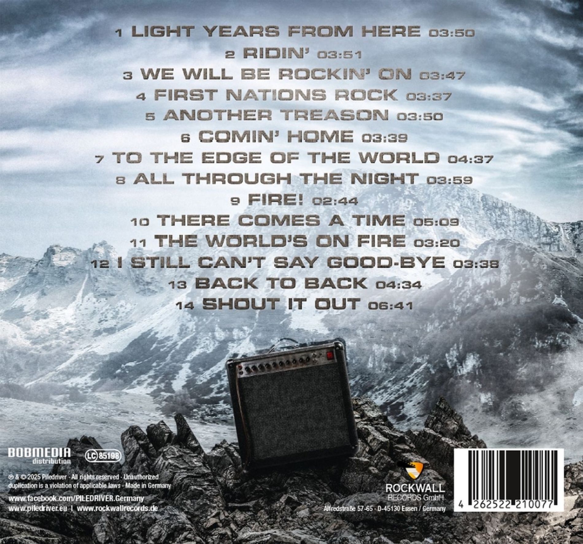 Out November 14th 2025 - the brand new PILEDRIVER-album "FIRST NATIONS ROCK" - 12" Gatefold-Double-Vinyl incl. Bonus-Track & double-sided poster! – Bild 2